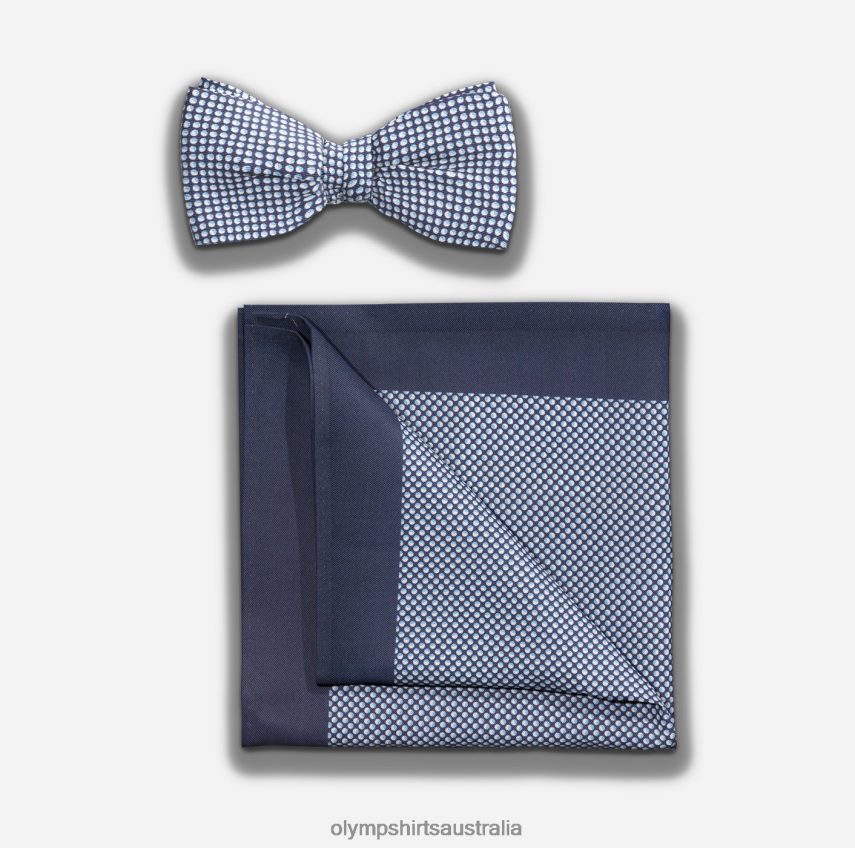 Accessories AU OLYMP Bow Tie / Pocket Square Set Blue T8882J2638