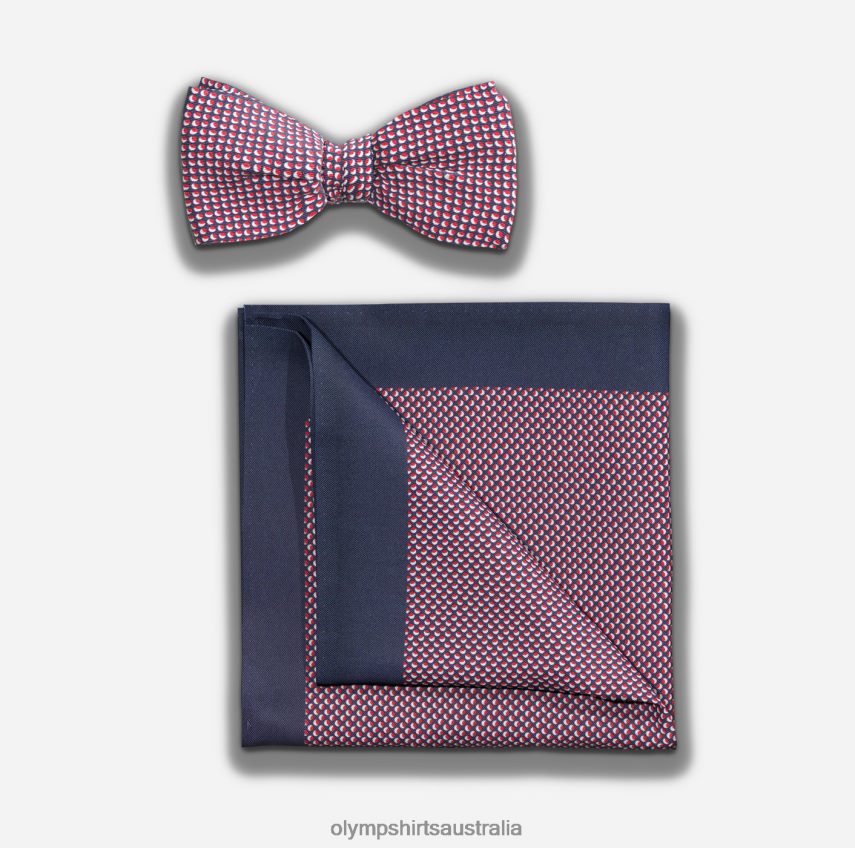 Accessories AU OLYMP Bow Tie / Pocket Square Set Red T8882J2637
