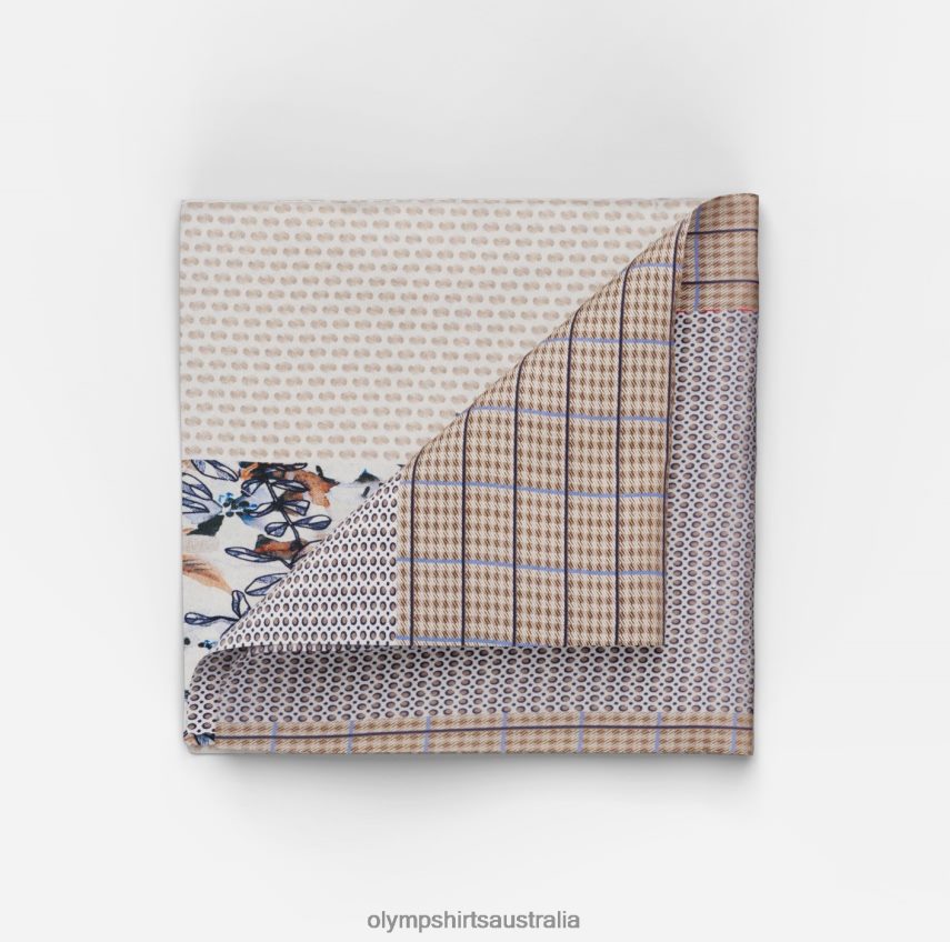 Accessories AU OLYMP Pocket Square 30X30Cm, Taupe T8882J2561