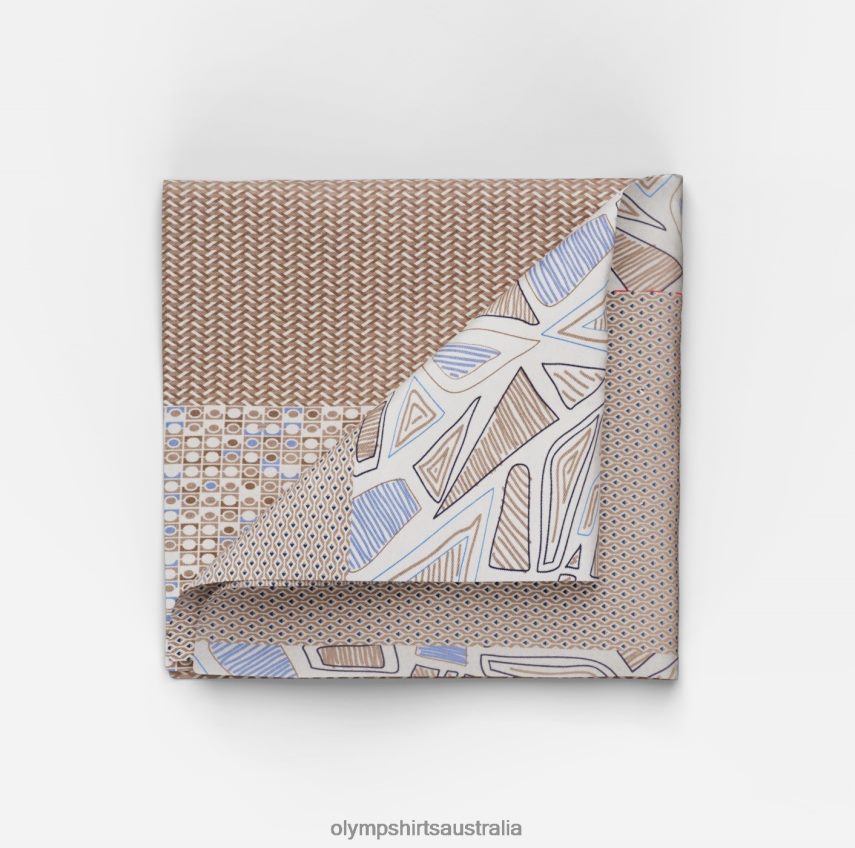 Accessories AU OLYMP Pocket Square 30X30Cm, Taupe T8882J2589