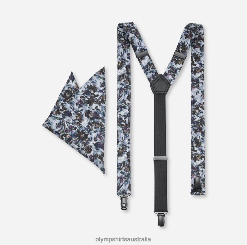 Accessories AU OLYMP Suspenders Set / Pocket Square Set Bleu T8882J2659