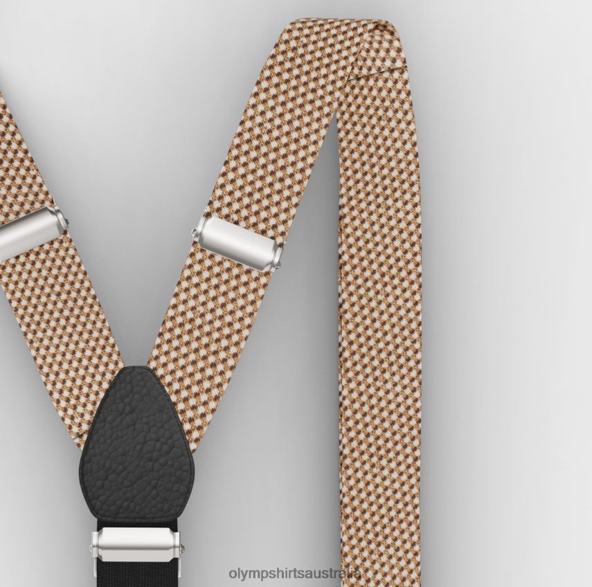 Accessories AU OLYMP Suspenders Set / Pocket Square Set Natural T8882J2635