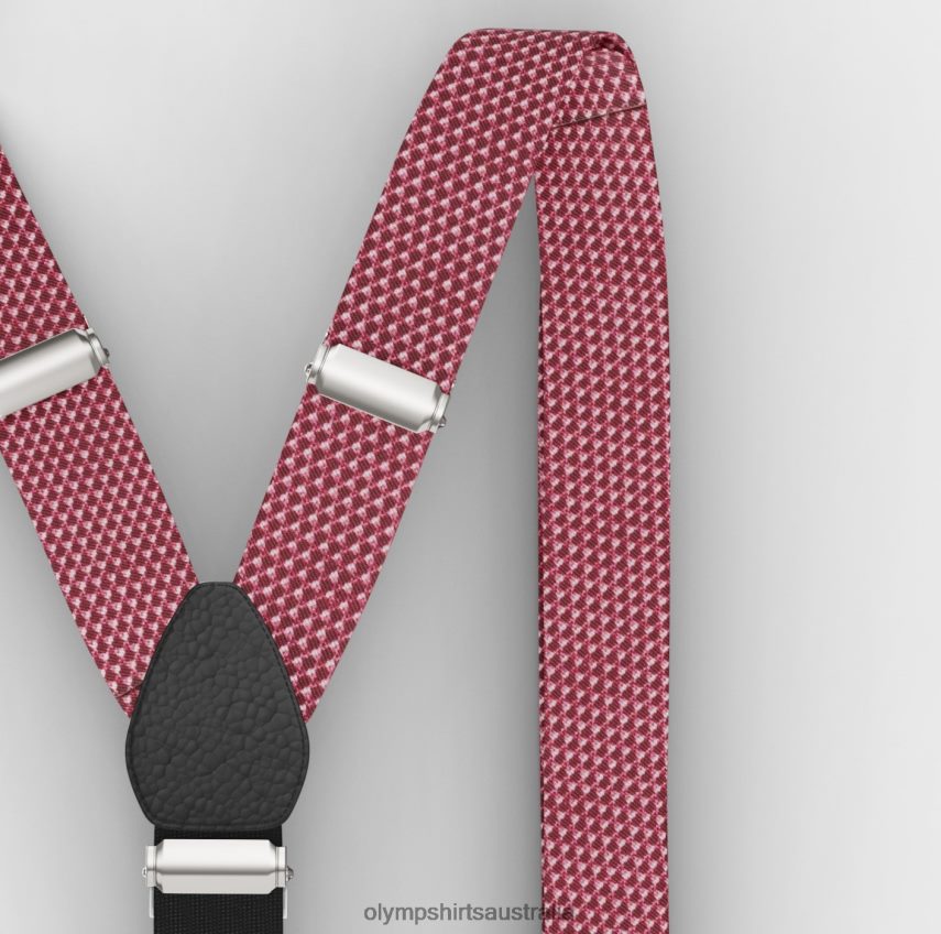 Accessories AU OLYMP Suspenders Set / Pocket Square Set Orange T8882J2650