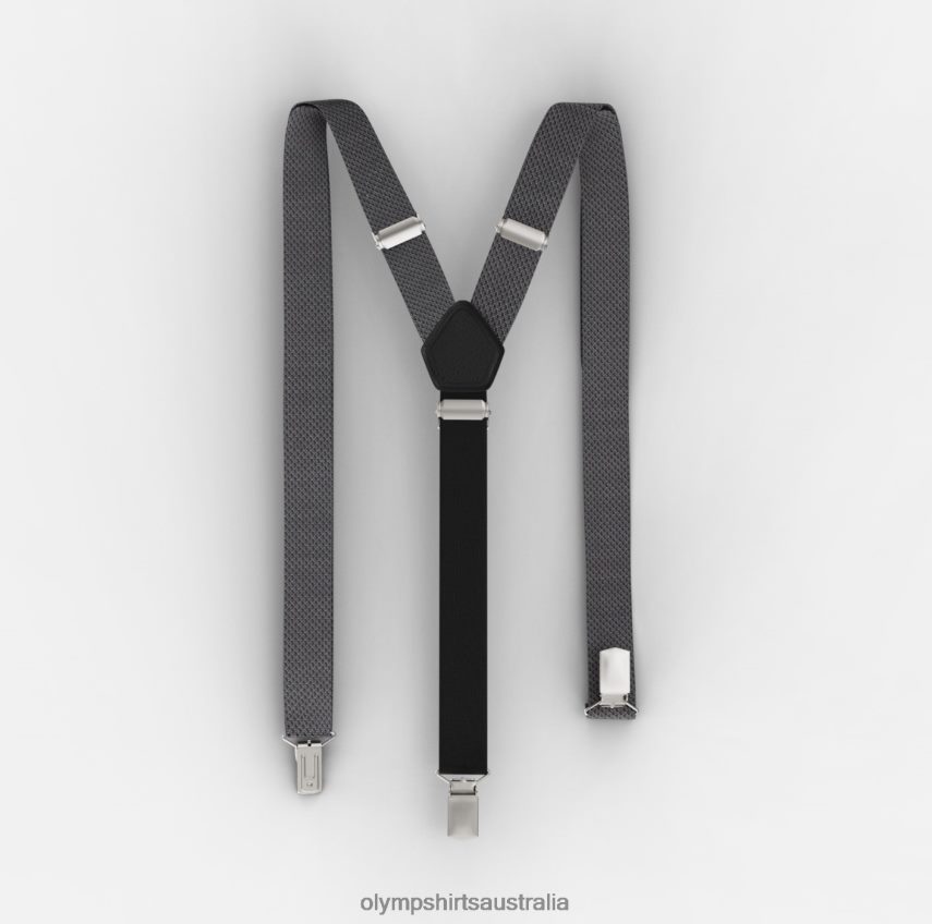 Accessories AU OLYMP Suspenders Y-Shape, Anthracite T8882J2620
