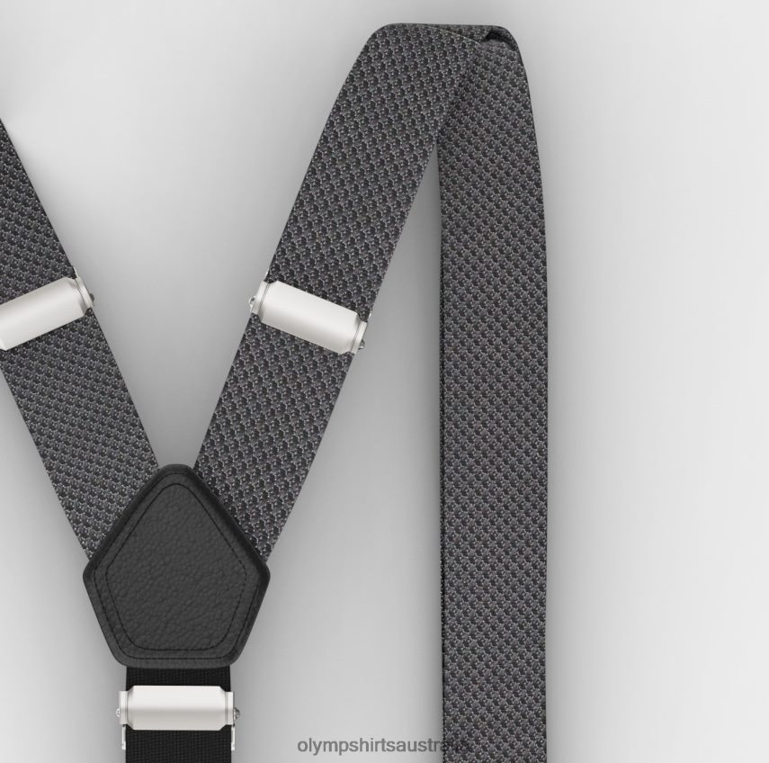 Accessories AU OLYMP Suspenders Y-Shape, Anthracite T8882J2620