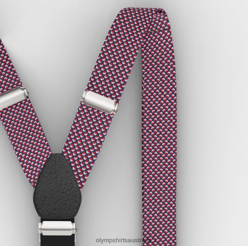 Accessories AU OLYMP Suspenders Y-Shape, Red T8882J2615