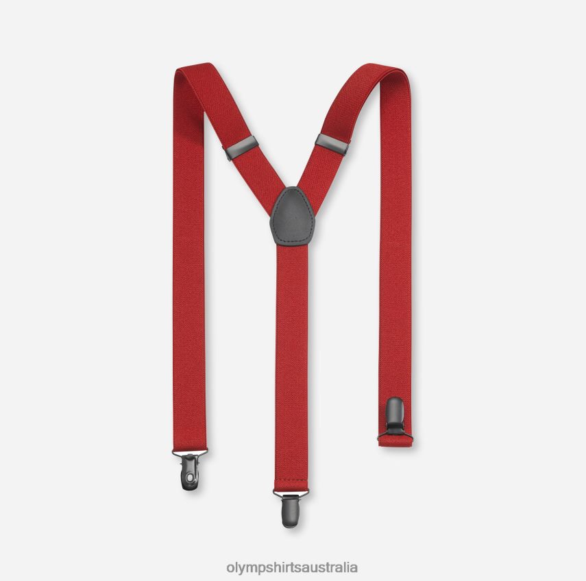 Accessories AU OLYMP Suspenders Y-Shape, Red T8882J2622