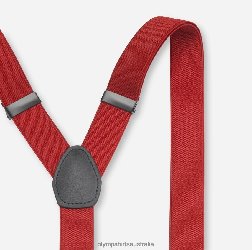 Accessories AU OLYMP Suspenders Y-Shape, Red T8882J2622