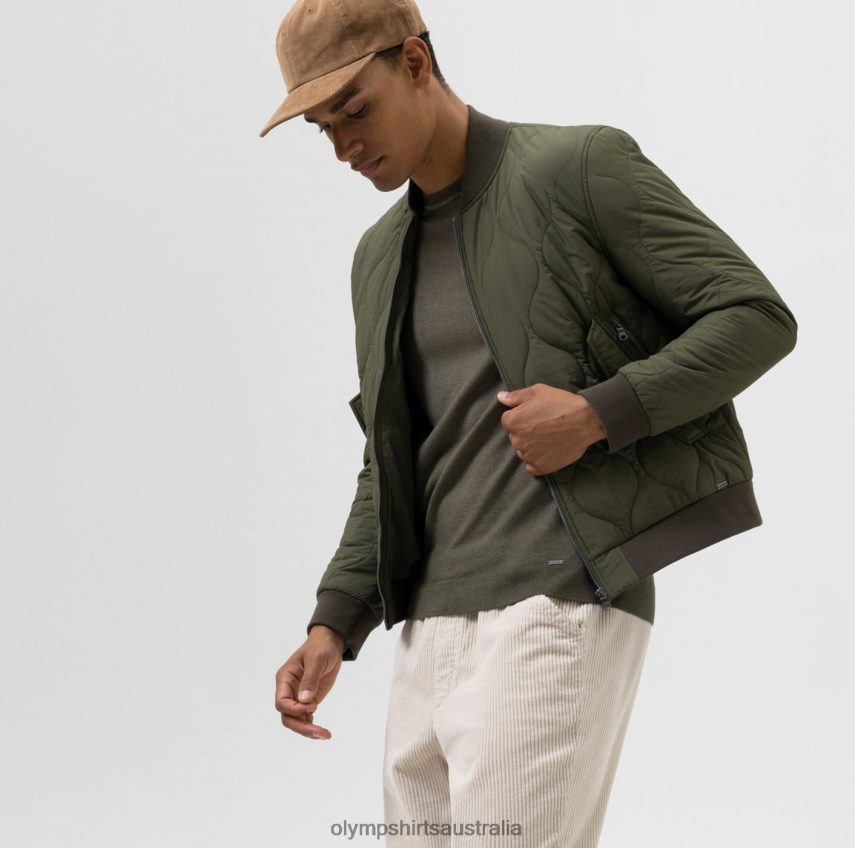 Clothing AU OLYMP Level Five Sweat Body Fit, Jacket, Olive T8882J2192