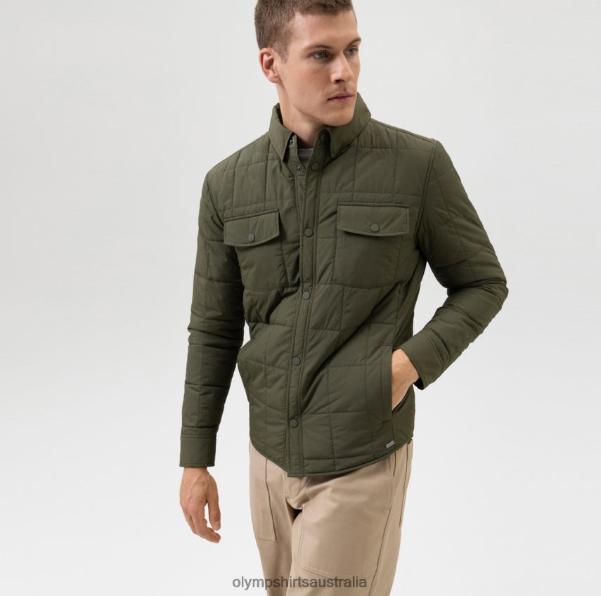 Clothing AU OLYMP Sweat Modern Fit, Jacket, Olive T8882J2188