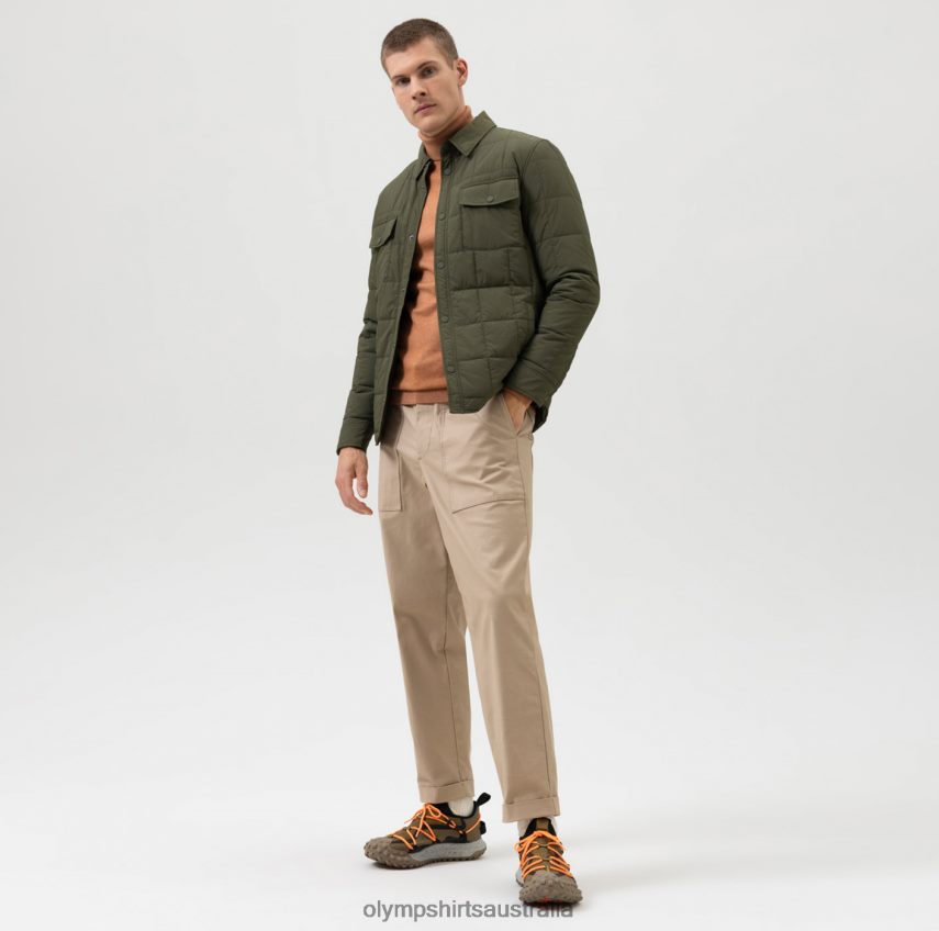 Clothing AU OLYMP Sweat Modern Fit, Jacket, Olive T8882J2188