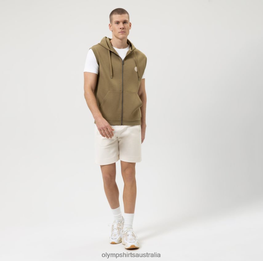 Clothing AU OLYMP Sweat Modern Fit, Vest, Khaki T8882J2184