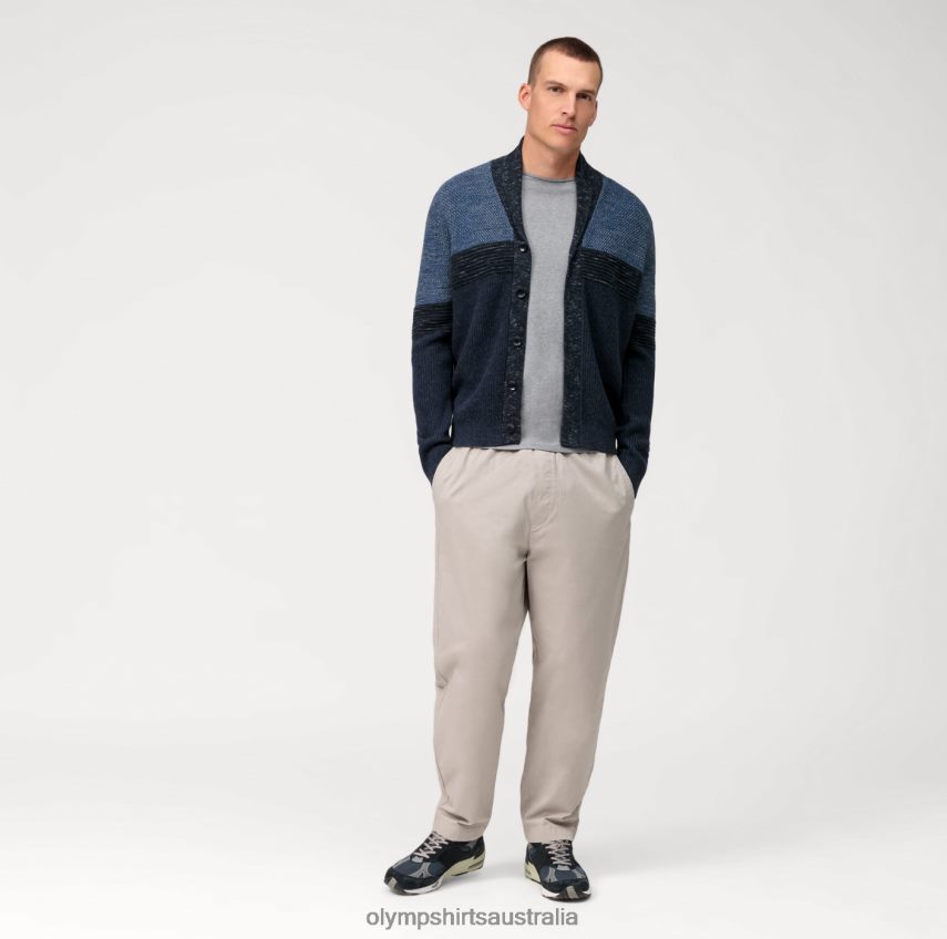 Clothing AU OLYMP Casual Knitwear Cardigan, Marine T8882J1935