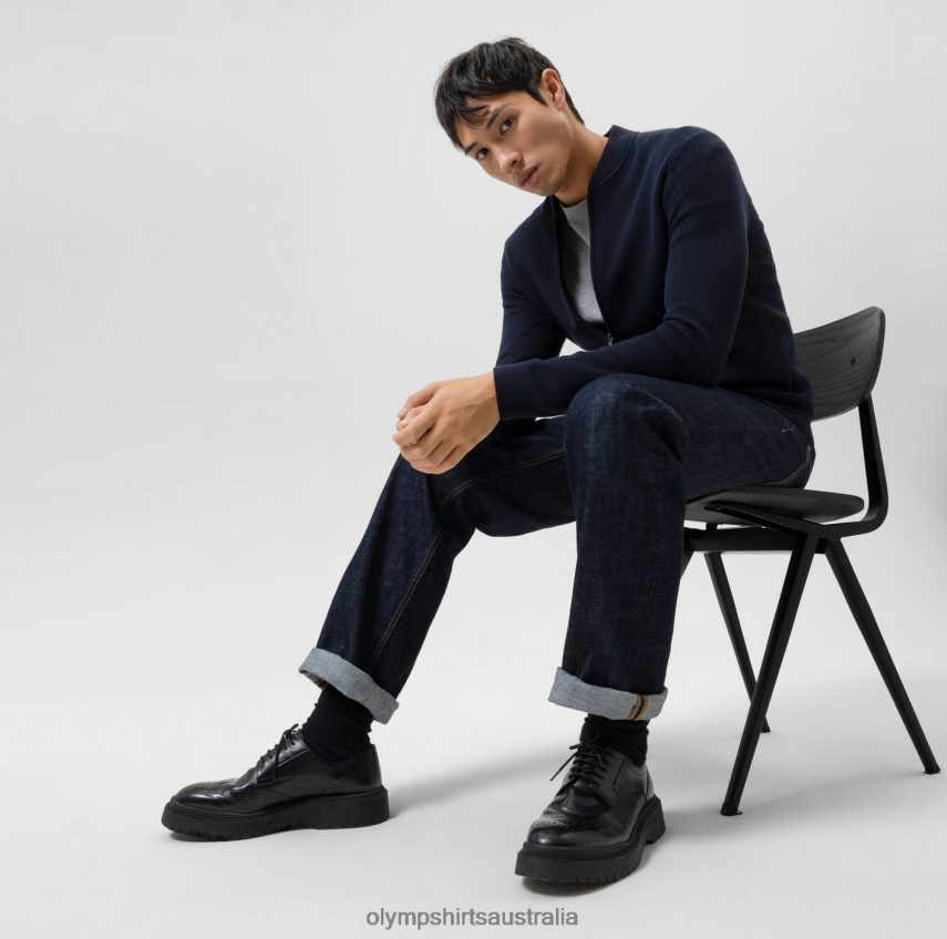 Clothing AU OLYMP Level Five Knitwear Body Fit, Cardigan, Marine T8882J1942