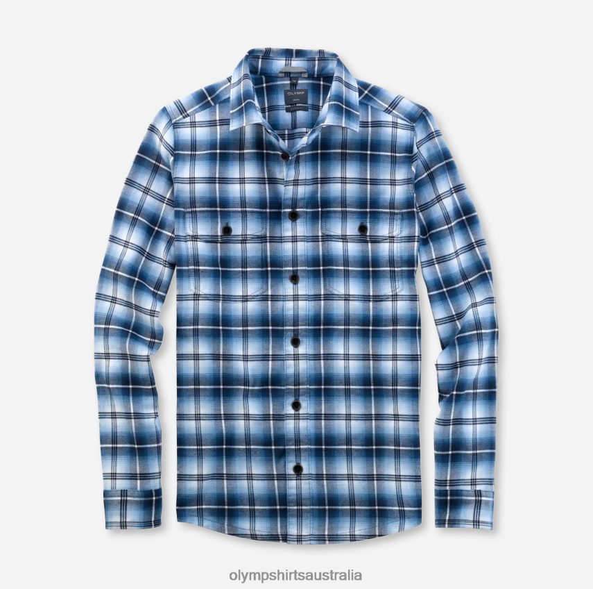 Clothing AU OLYMP Casual Overshirt, Casual Shirt, Kent, Marine T8882J1975