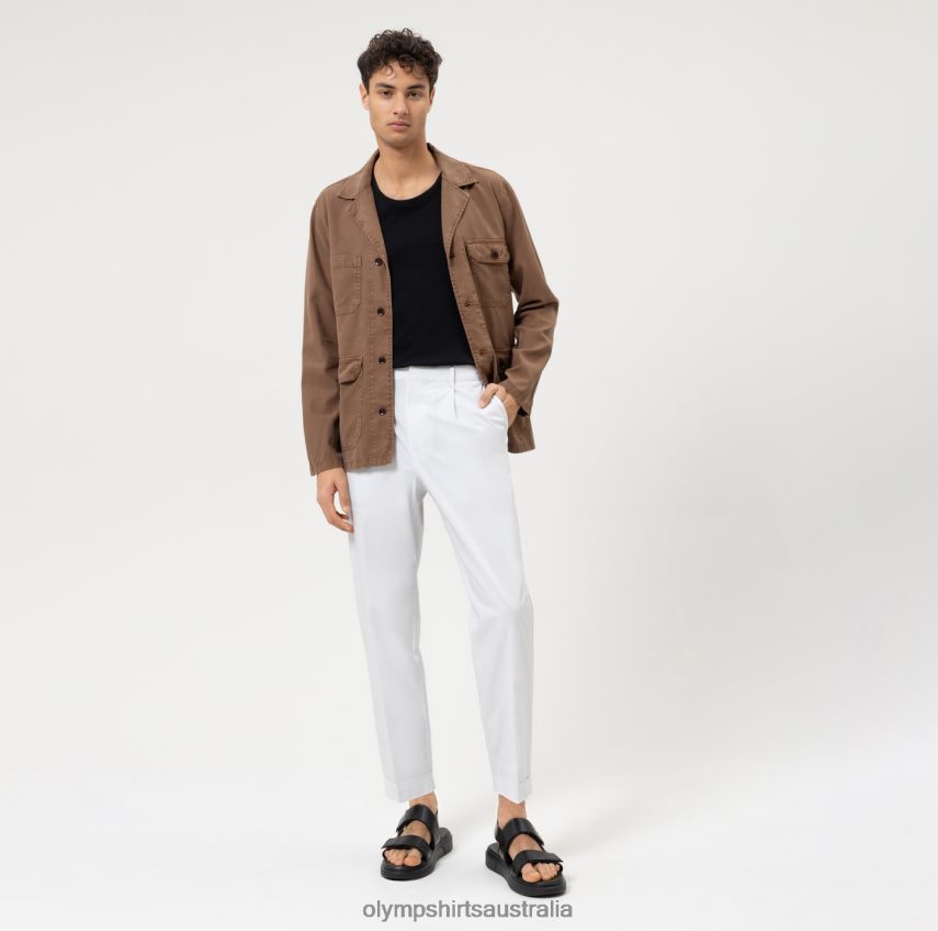 Clothing AU OLYMP Level Five Smart Casual Overshirt, Casual Shirt, Brown T8882J1961