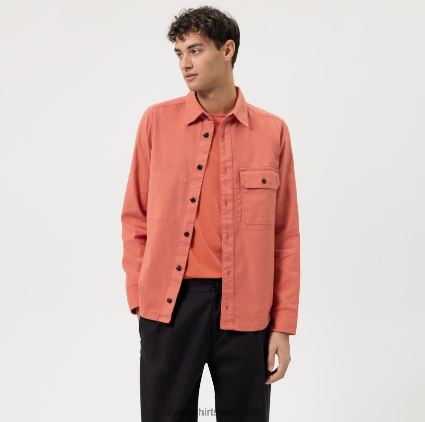 Clothing AU OLYMP Level Five Smart Casual Overshirt, Casual Shirt, Sienna T8882J1967