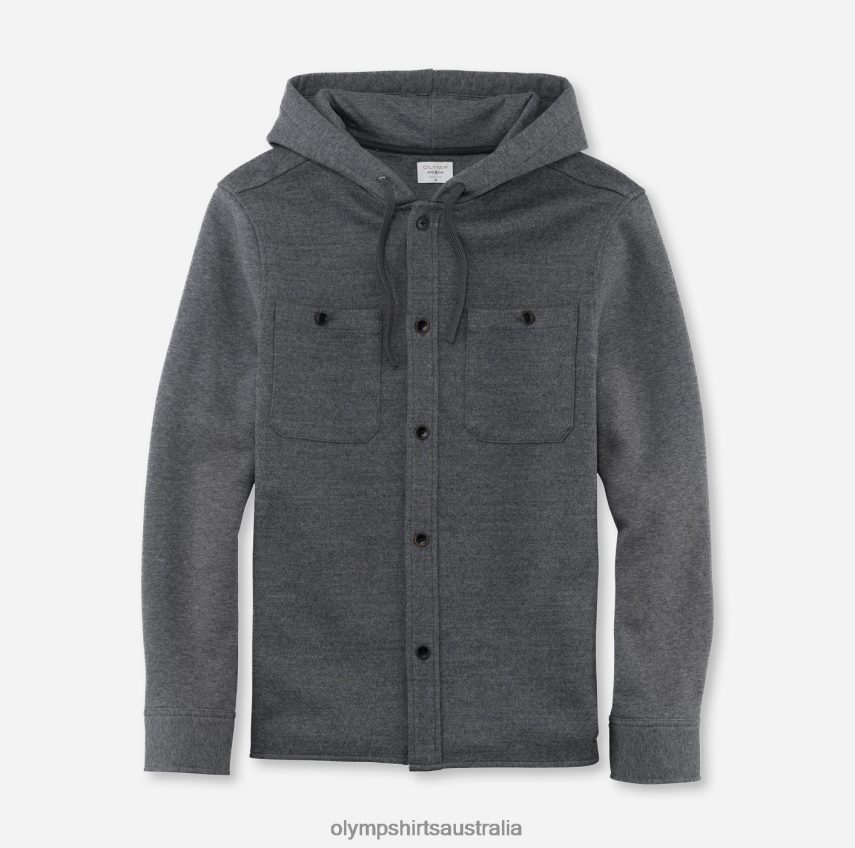 Clothing AU OLYMP Level Five Sweat Overshirt, Anthracite T8882J1984