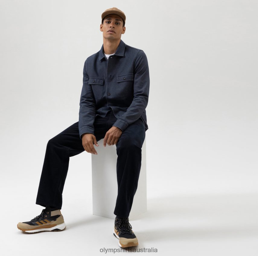 Clothing AU OLYMP Level Five Sweat Overshirt, Marine T8882J1978