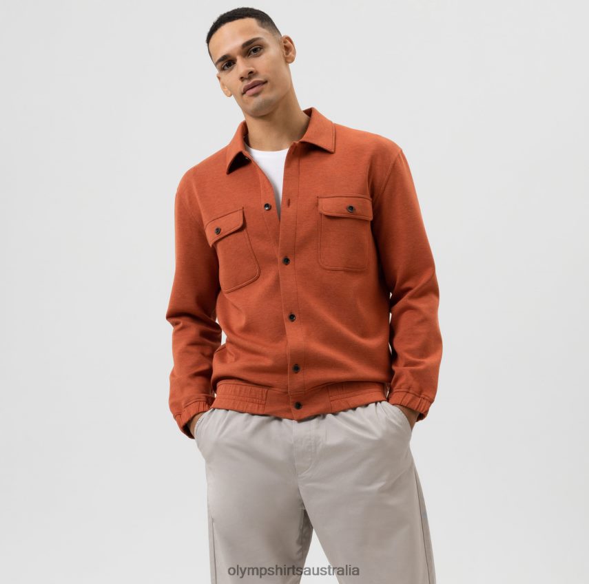 Clothing AU OLYMP Sweat Overshirt, Orange T8882J1968