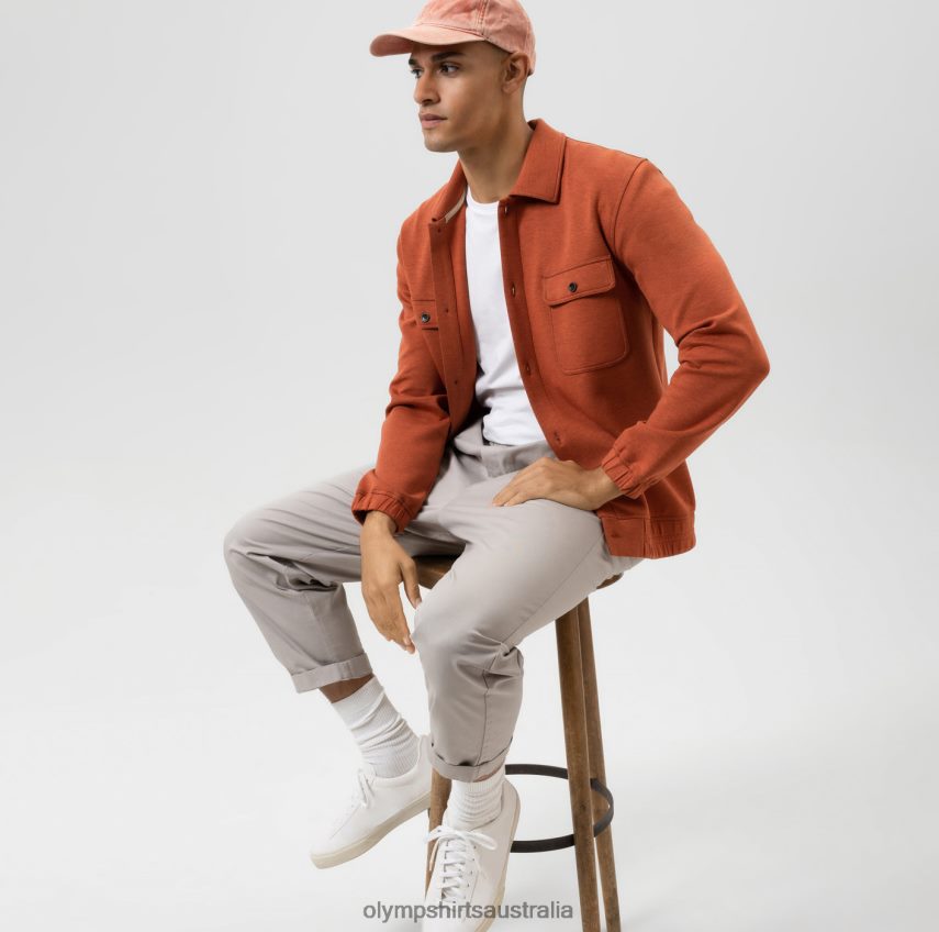 Clothing AU OLYMP Sweat Overshirt, Orange T8882J1968