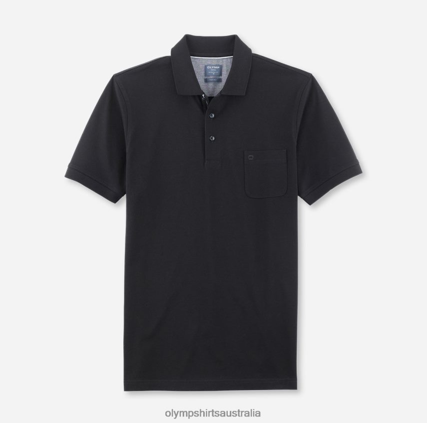 Clothing AU OLYMP Casual Modern Fit, Polo, Black T8882J2067