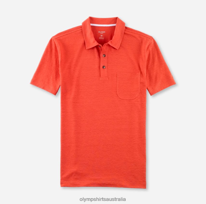 Clothing AU OLYMP Casual Modern Fit, Polo, Brick Red T8882J2136