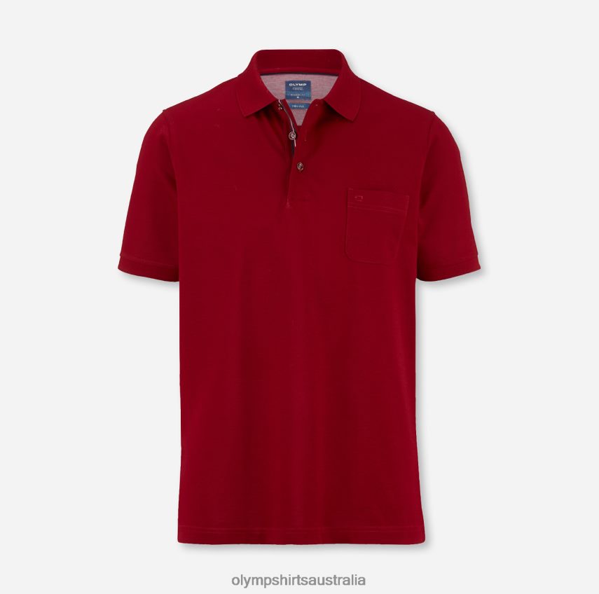Clothing AU OLYMP Casual Modern Fit, Polo, Dark Red T8882J2071