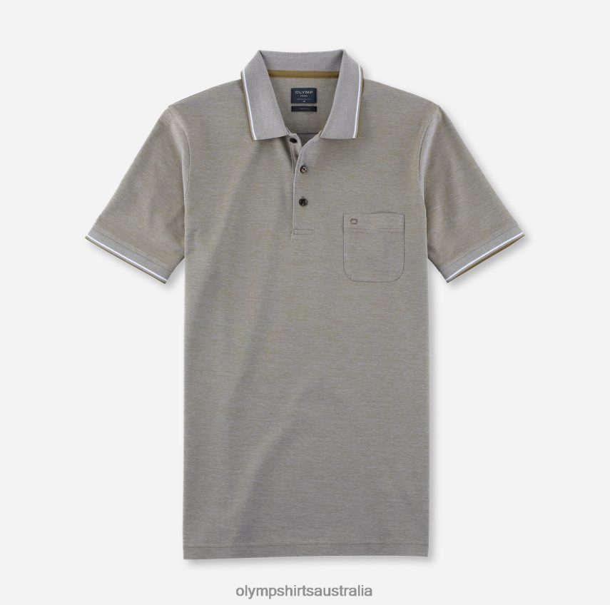 Clothing AU OLYMP Casual Modern Fit, Polo, Khaki T8882J2079