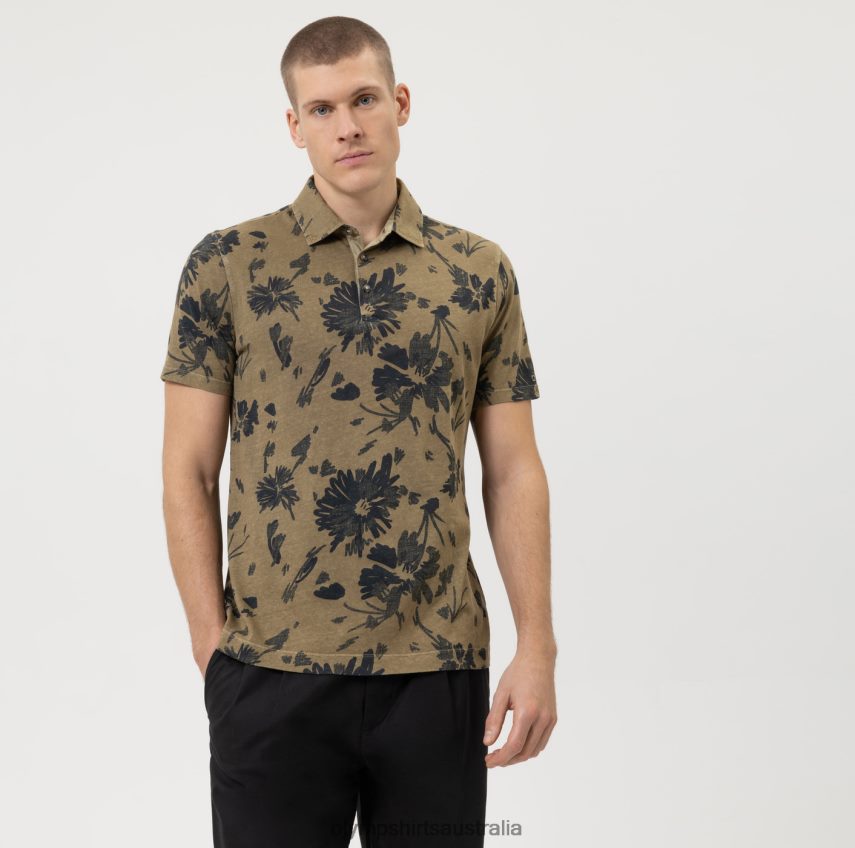 Clothing AU OLYMP Casual Modern Fit, Polo, Khaki T8882J2088