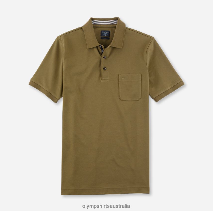 Clothing AU OLYMP Casual Modern Fit, Polo, Khaki T8882J2090