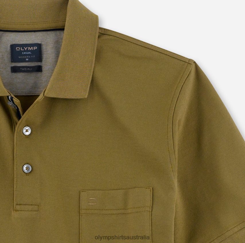 Clothing AU OLYMP Casual Modern Fit, Polo, Khaki T8882J2101