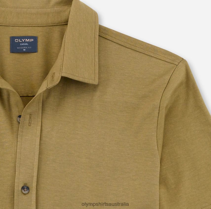 Clothing AU OLYMP Casual Modern Fit, Polo, Khaki T8882J2112