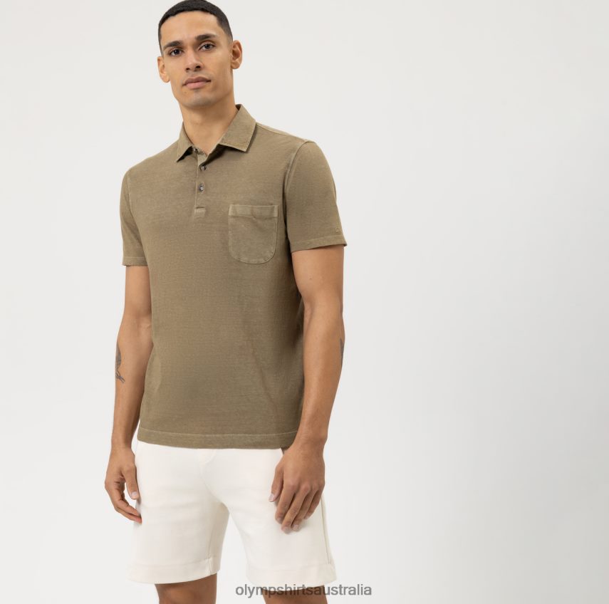 Clothing AU OLYMP Casual Modern Fit, Polo, Khaki T8882J2118