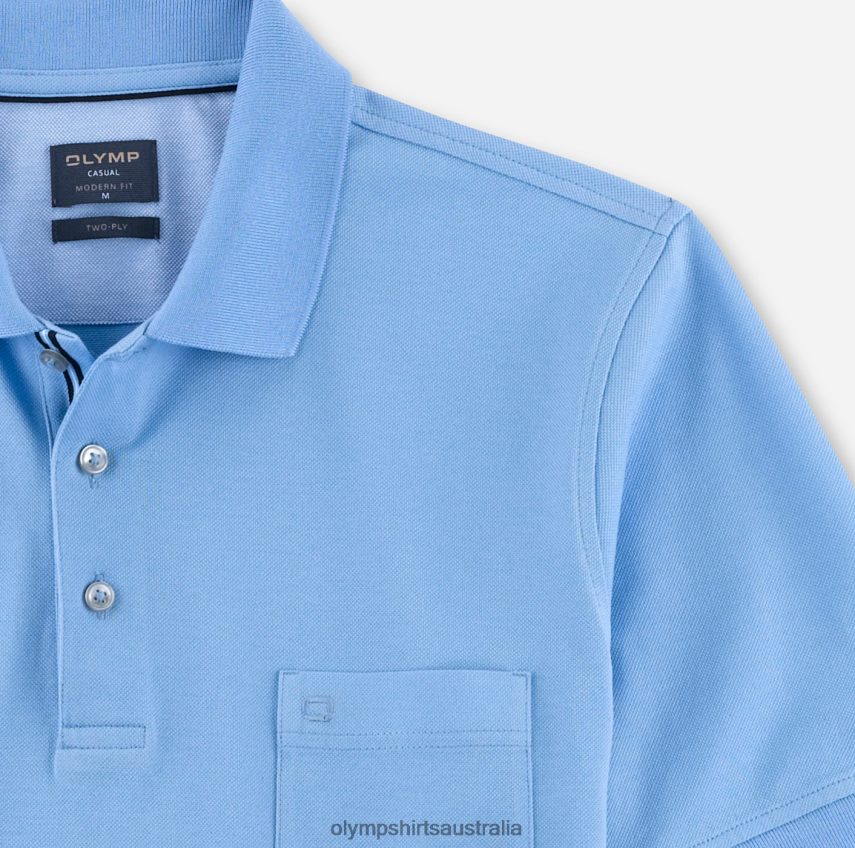 Clothing AU OLYMP Casual Modern Fit, Polo, Light Blue T8882J2077
