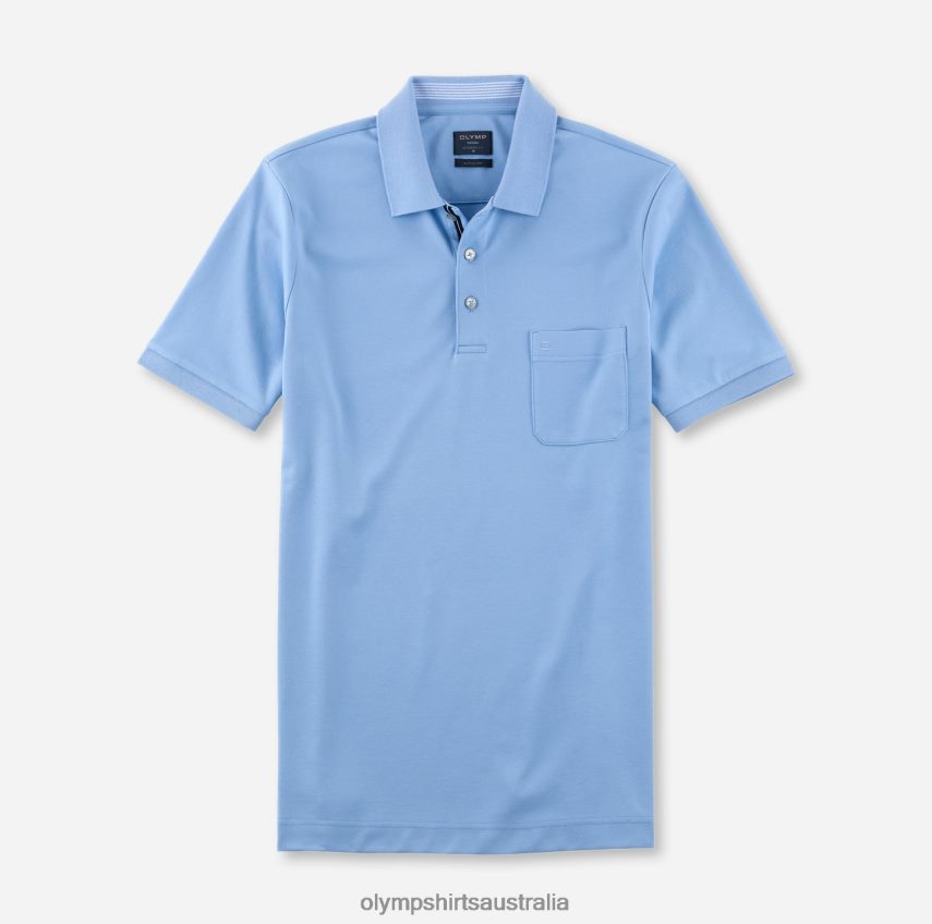 Clothing AU OLYMP Casual Modern Fit, Polo, Light Blue T8882J2098