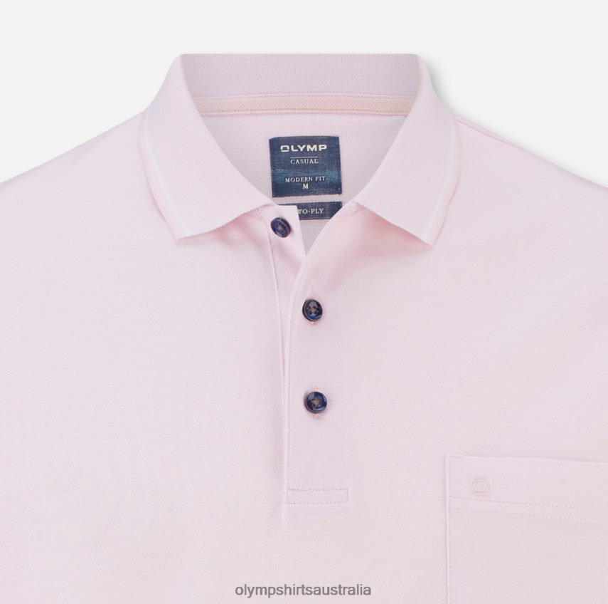 Clothing AU OLYMP Casual Modern Fit, Polo, Light Rose T8882J2181