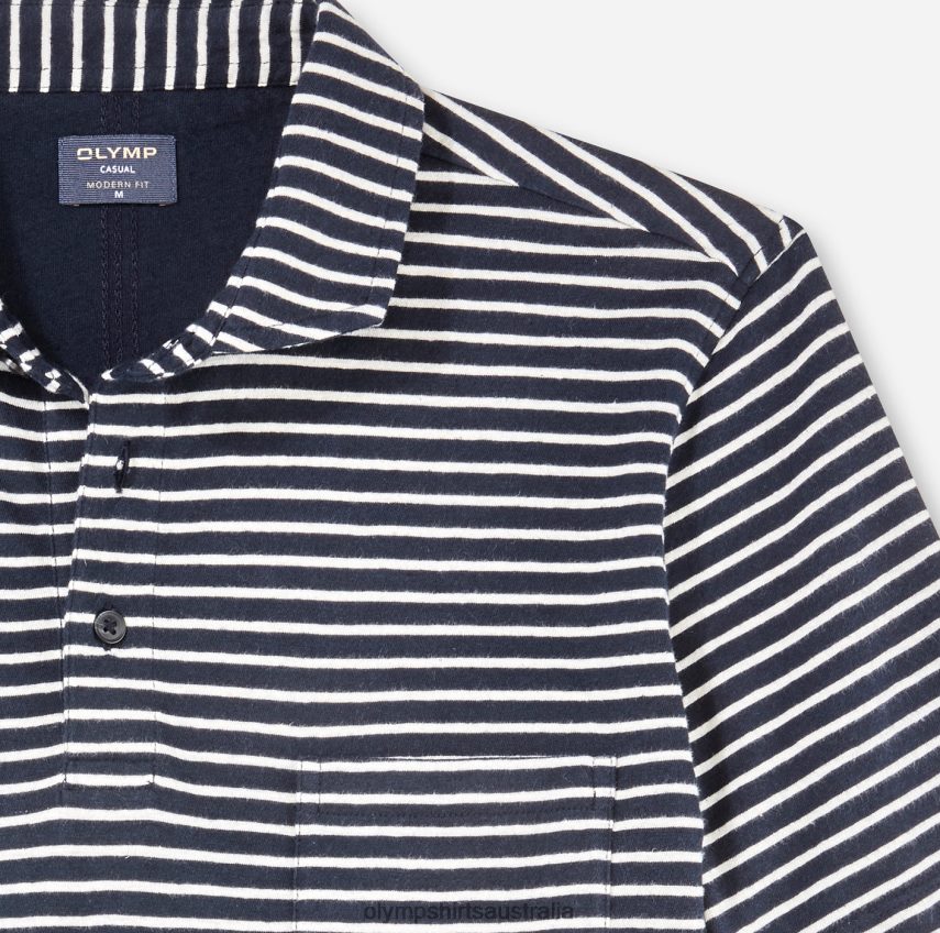 Clothing AU OLYMP Casual Modern Fit, Polo, Marine T8882J2072