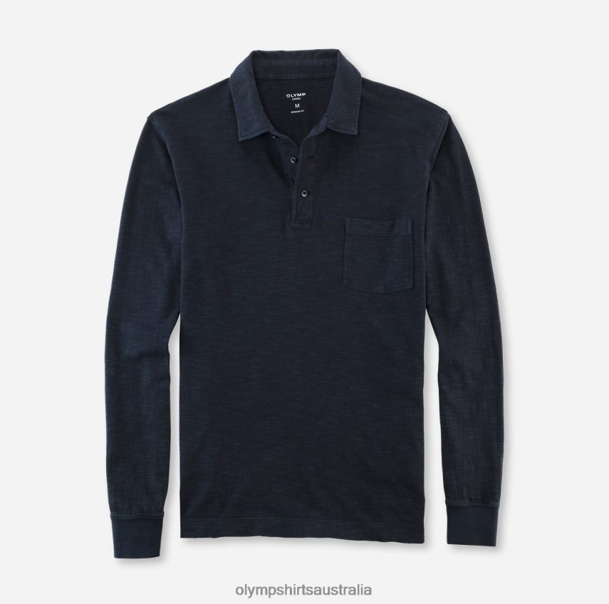 Clothing AU OLYMP Casual Modern Fit, Polo, Marine T8882J2122