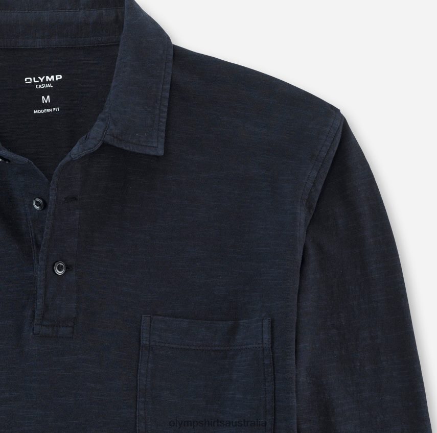 Clothing AU OLYMP Casual Modern Fit, Polo, Marine T8882J2122