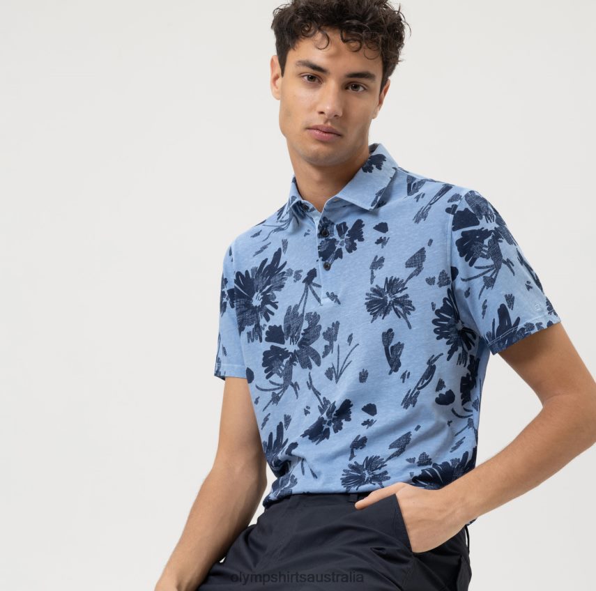 Clothing AU OLYMP Casual Modern Fit, Polo, Marine T8882J2146