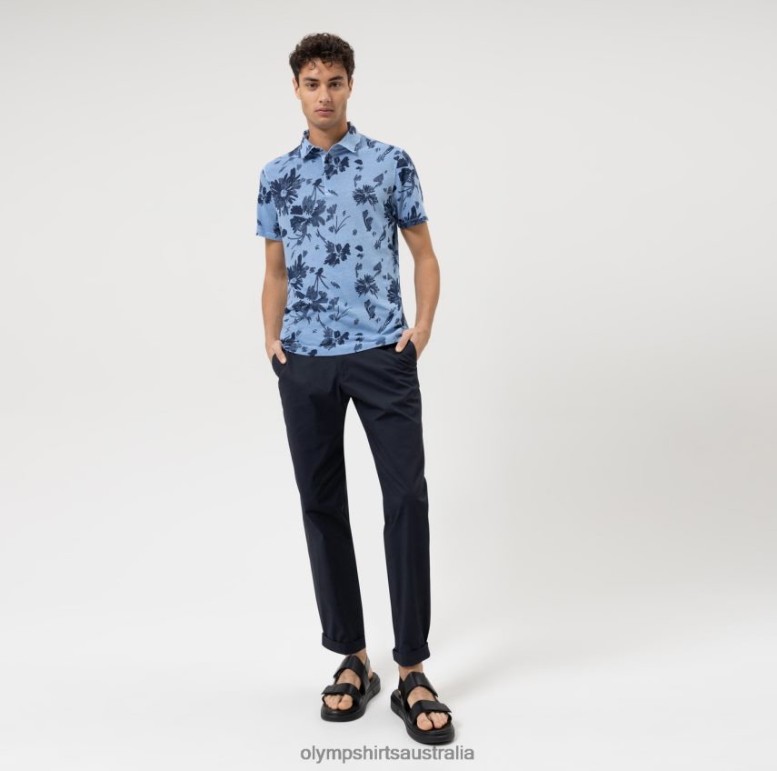 Clothing AU OLYMP Casual Modern Fit, Polo, Marine T8882J2146