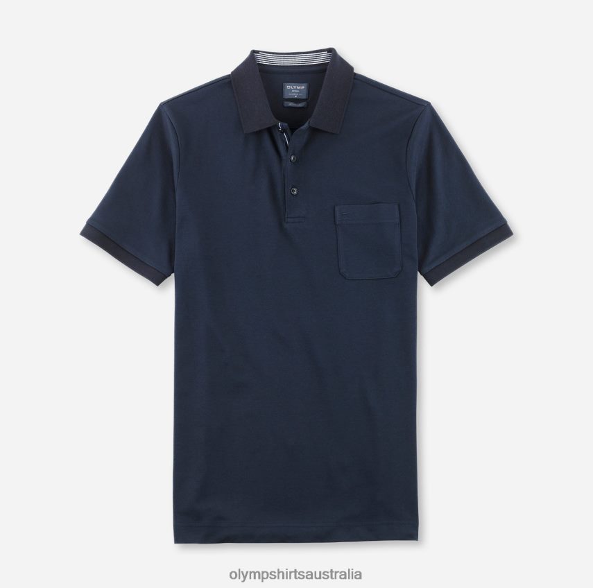 Clothing AU OLYMP Casual Modern Fit, Polo, Midnight Blue T8882J2070
