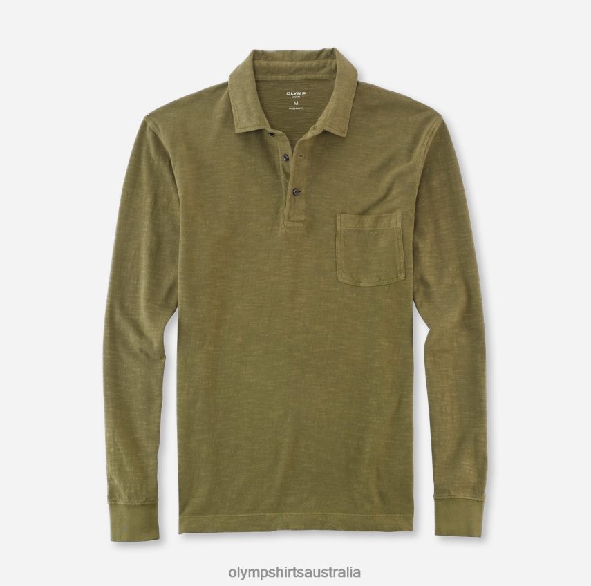Clothing AU OLYMP Casual Modern Fit, Polo, Olive T8882J2137