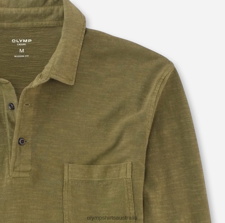 Clothing AU OLYMP Casual Modern Fit, Polo, Olive T8882J2137