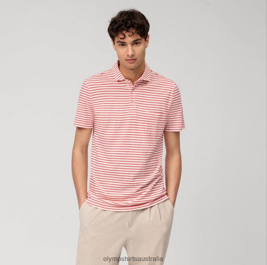Clothing AU OLYMP Casual Modern Fit, Polo, Red T8882J2104