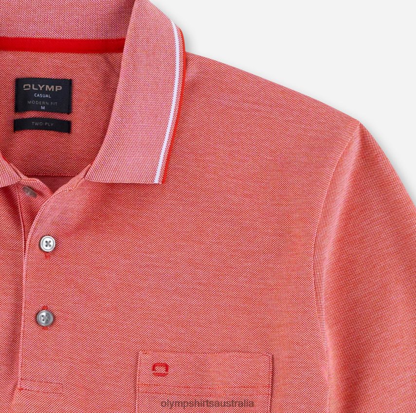 Clothing AU OLYMP Casual Modern Fit, Polo, Rust T8882J2085