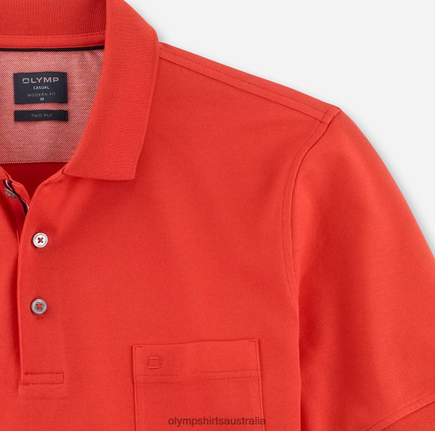 Clothing AU OLYMP Casual Modern Fit, Polo, Rust T8882J2086
