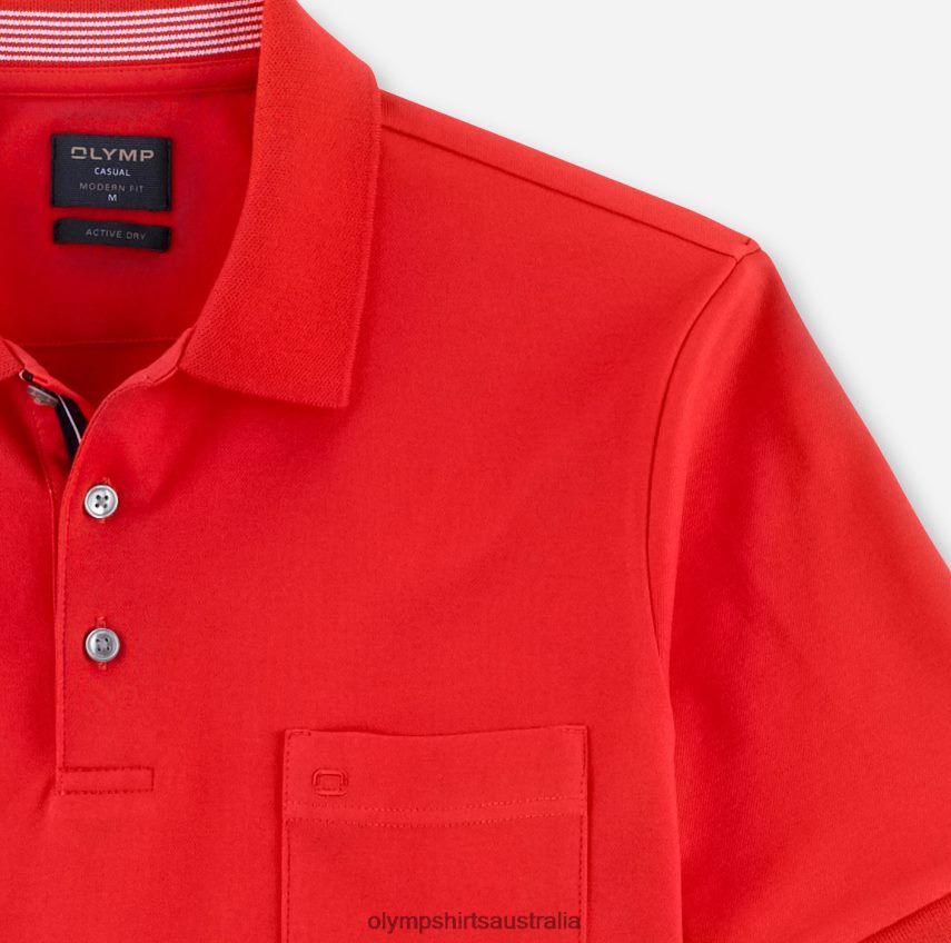 Clothing AU OLYMP Casual Modern Fit, Polo, Rust T8882J2147