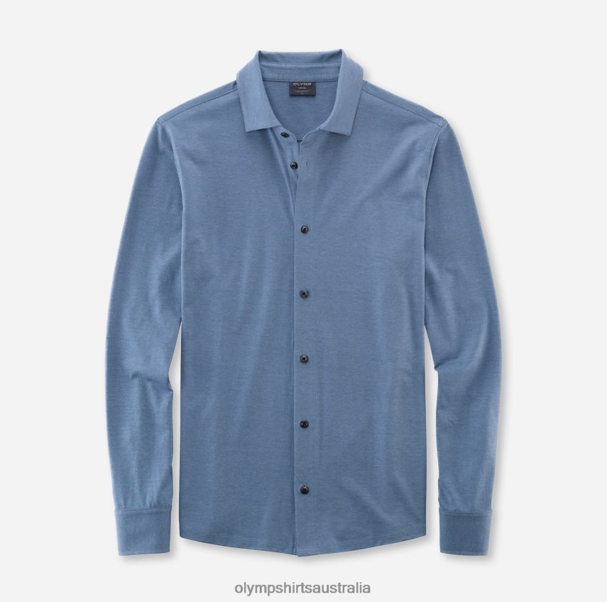 Clothing AU OLYMP Casual Modern Fit, Polo, Smoke Blue T8882J2113